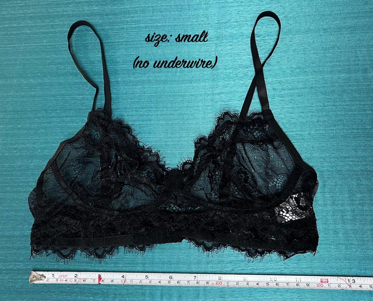 Marley - black lace lingerie bra, thong & garter set - Sofia's Lingerie Boutique