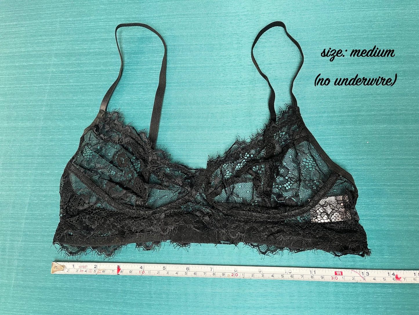 Marley - black lace lingerie bra, thong & garter set - Sofia's Lingerie Boutique