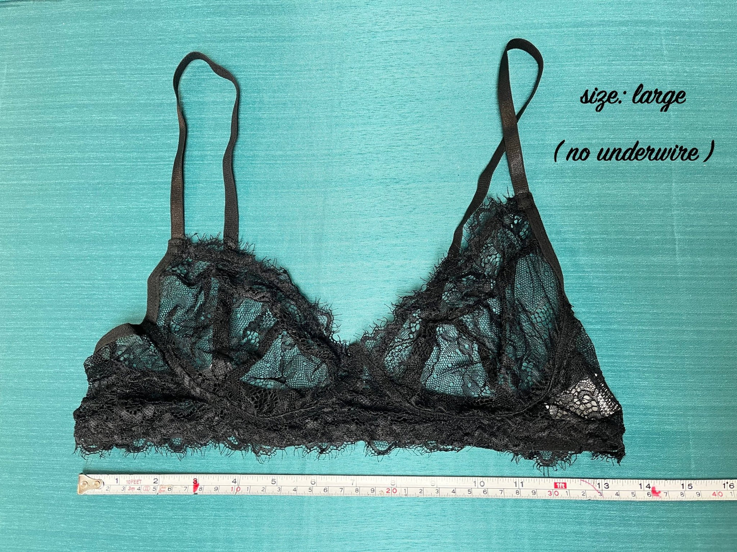 Marley - black lace lingerie bra, thong & garter set - Sofia's Lingerie Boutique