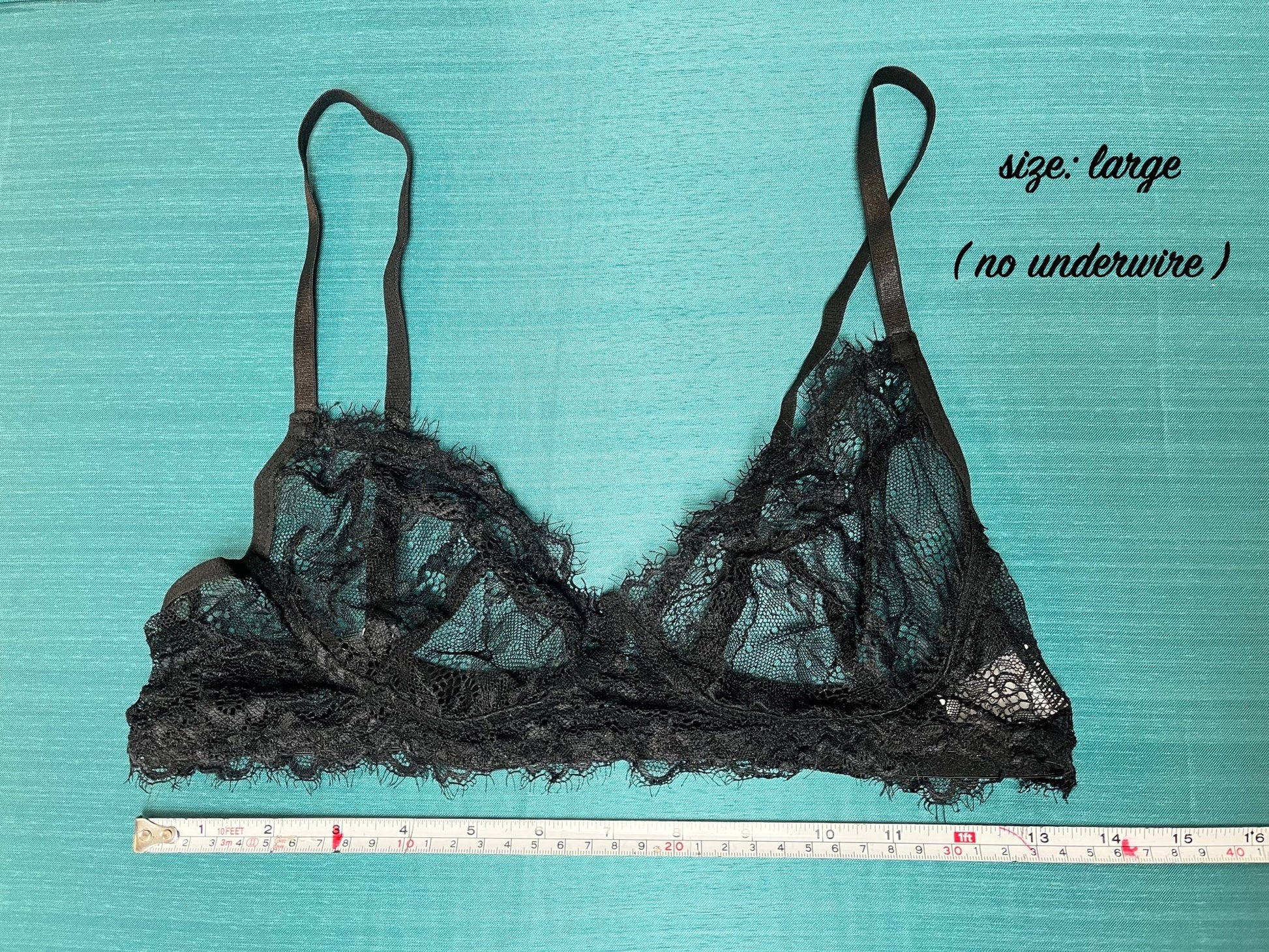 Marley - black lace lingerie bra, thong & garter set - Sofia's Lingerie Boutique